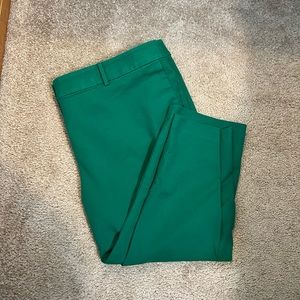 LOFT Emerald Green Perfect Straight Pants (sz 24)